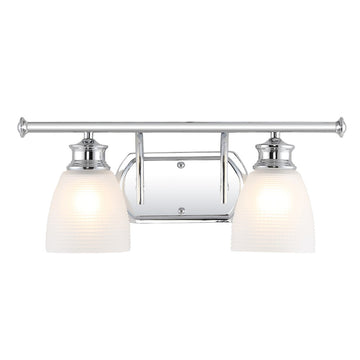 Beverly Metal/Glass Contemporary Modern LED Vanity Light - JONATHAN Y
